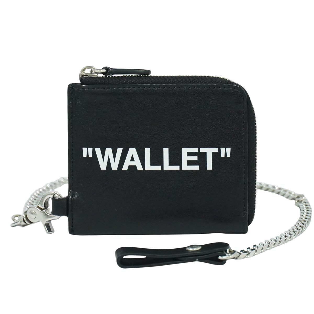 OFF-WHITE チェーン付き コインケース ブラック