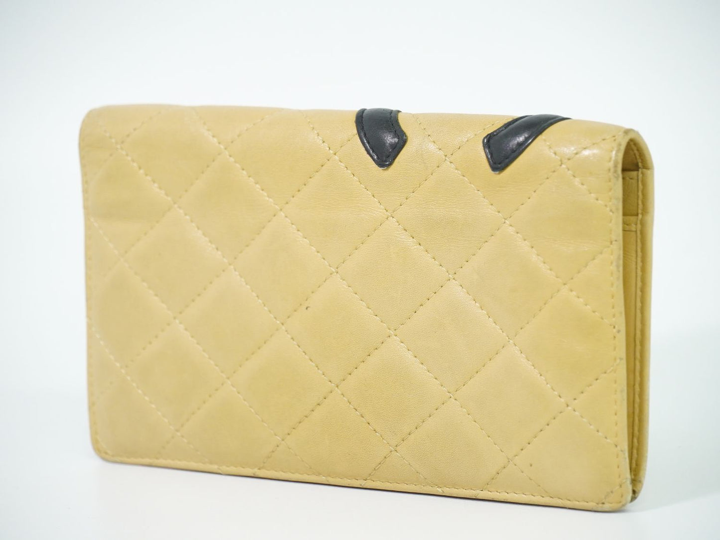 CHANEL ココマーク カンボンライン 長財布 ベージュ