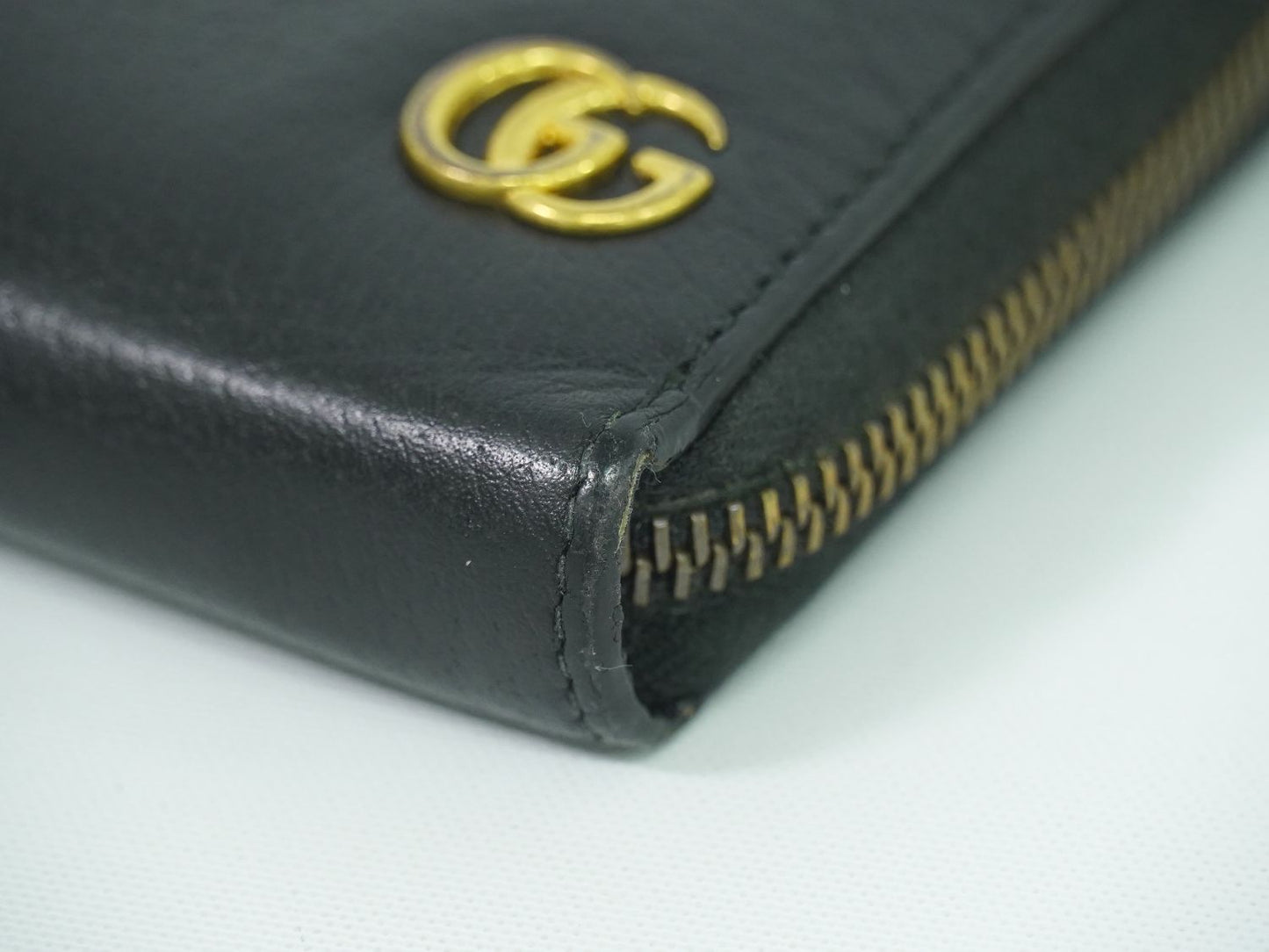 GUCCI GGマーモント 長財布 ブラック 428736