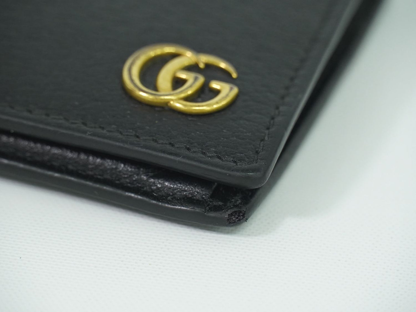 GUCCI GGマーモント 折財布 ブラック 428725