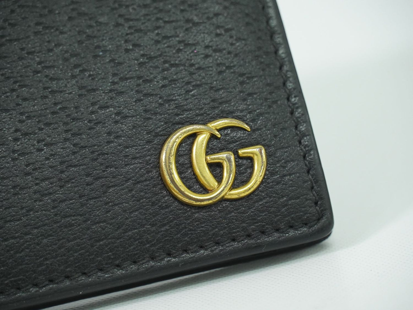 GUCCI GGマーモント 折財布 ブラック 428725