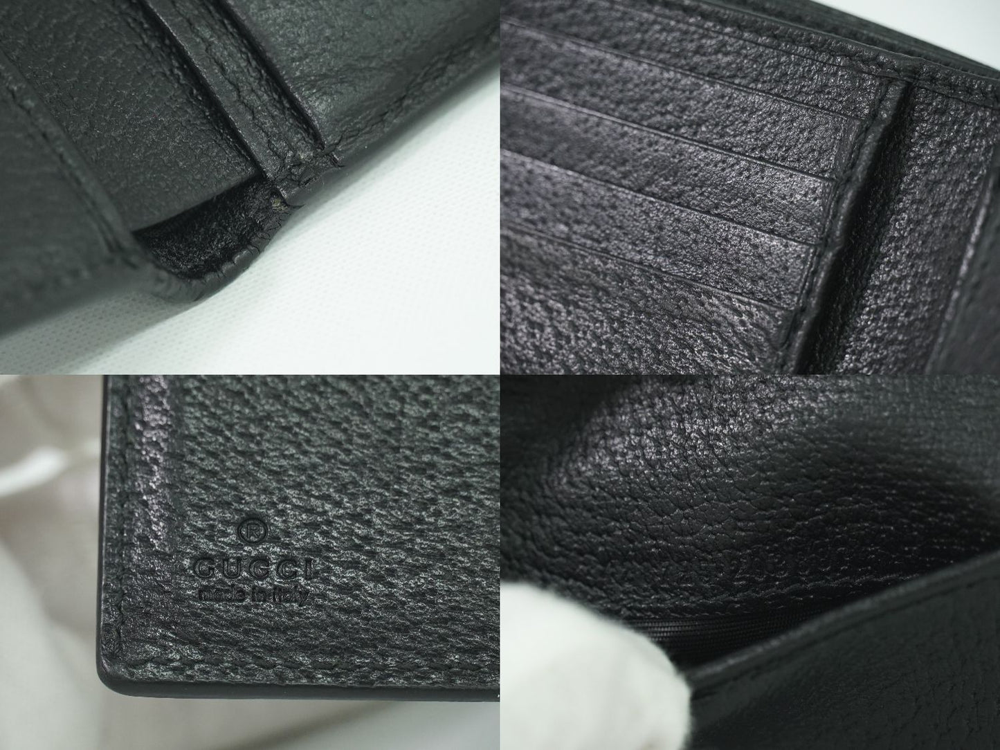 GUCCI GGマーモント 折財布 ブラック 428725