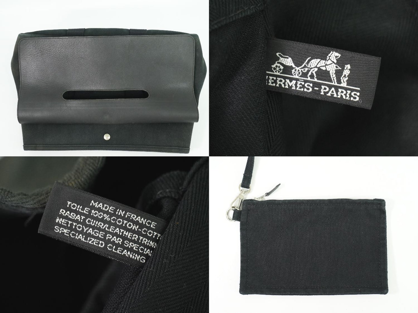 HERMES ヴァルパライソ MM トートバッグ ブラック