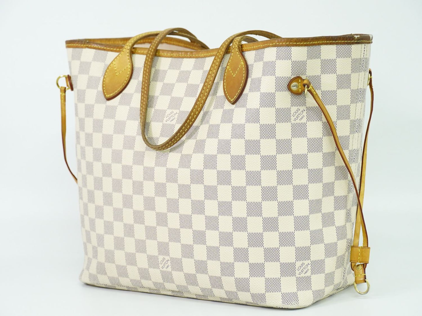 LOUIS VUITTON 新型 ネヴァーフル MM ダミエ アズール トートバッグ N41605