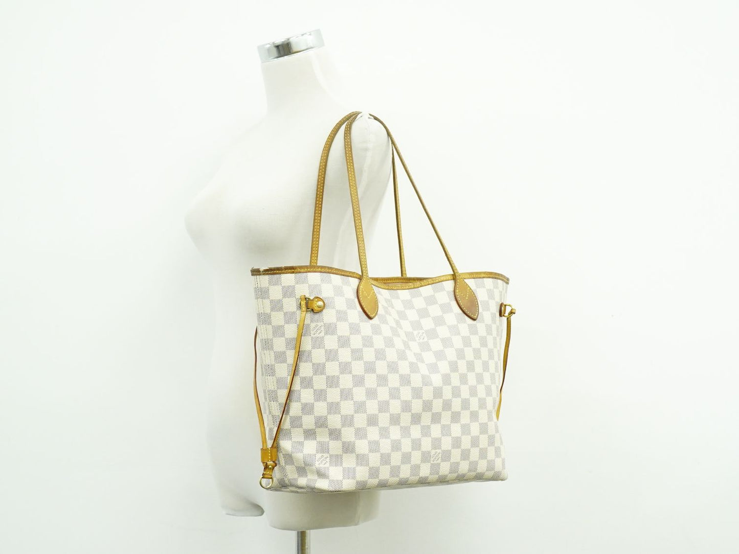 LOUIS VUITTON 新型 ネヴァーフル MM ダミエ アズール トートバッグ N41605