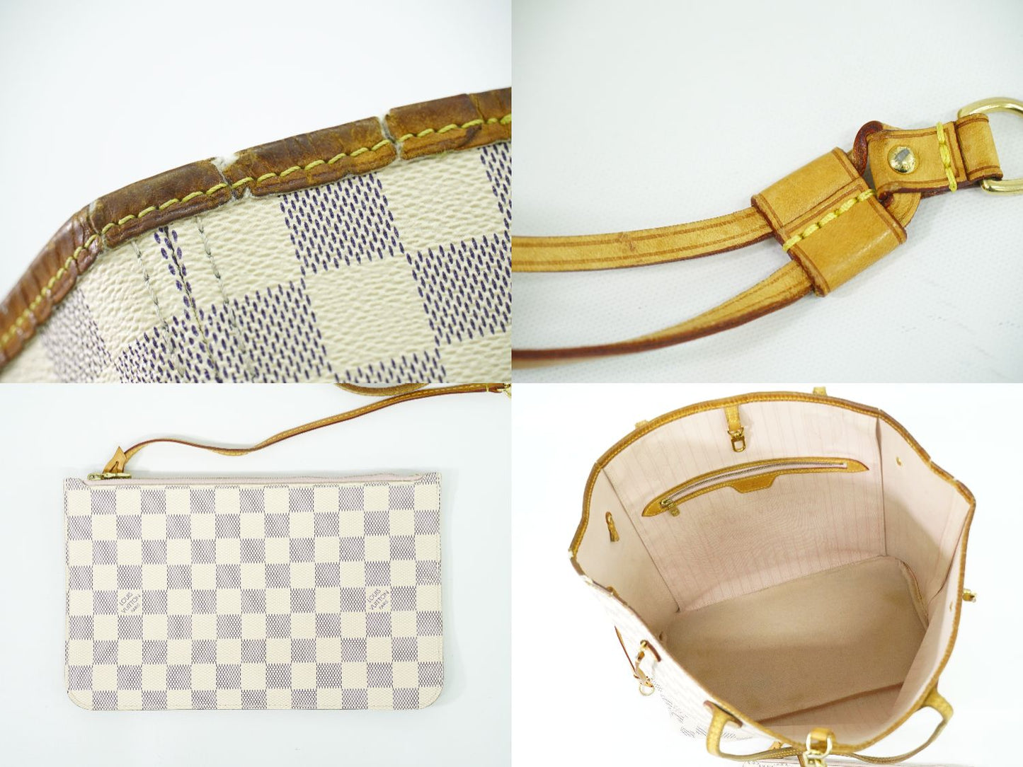 LOUIS VUITTON 新型 ネヴァーフル MM ダミエ アズール トートバッグ N41605