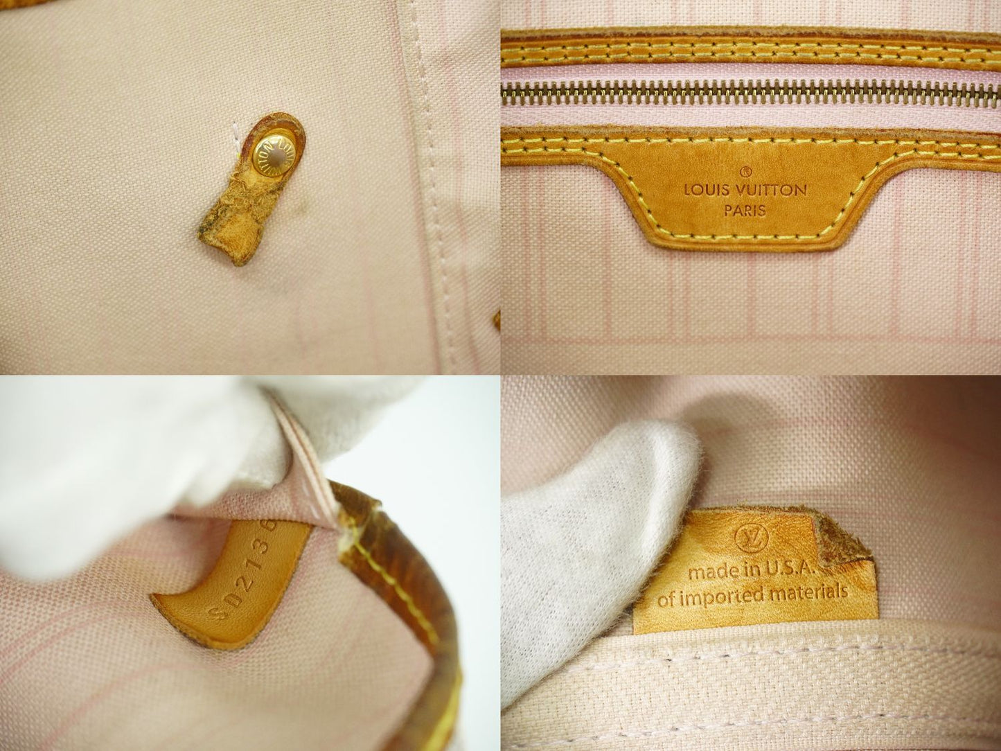 LOUIS VUITTON 新型 ネヴァーフル MM ダミエ アズール トートバッグ N41605