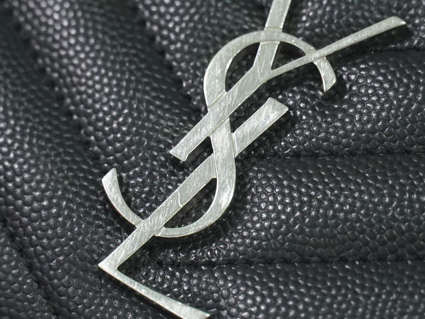 SAINT LAURENT YSL ロゴ 折財布 ブラック