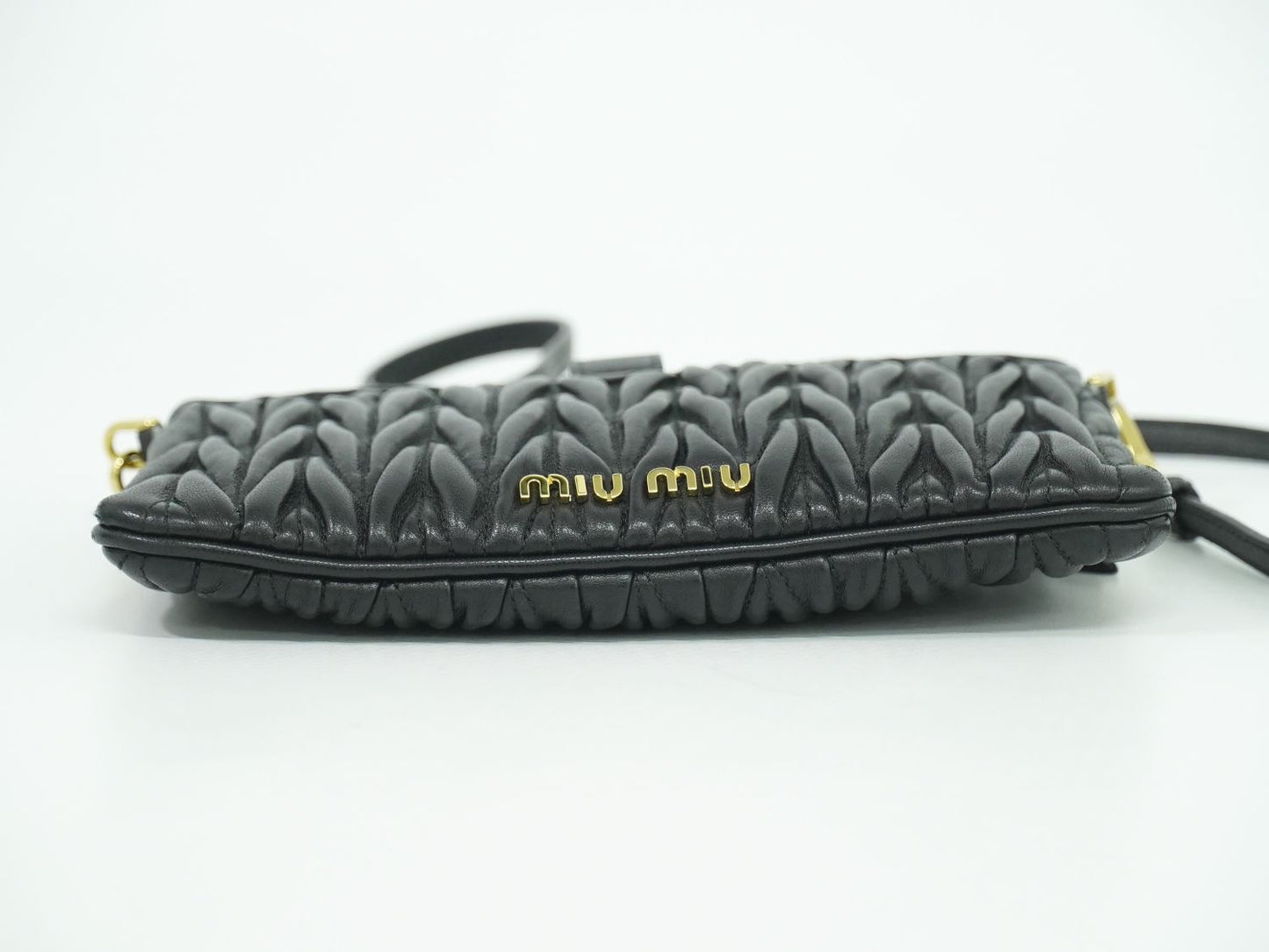 MIU MIU マテラッセ 2WAY ショルダーバッグ ブラック