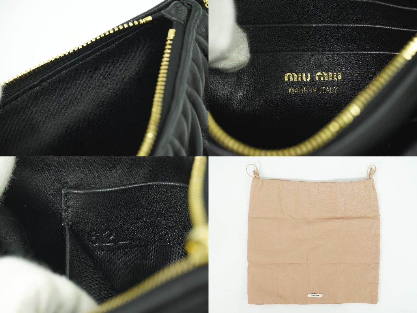 MIU MIU マテラッセ 2WAY ショルダーバッグ ブラック