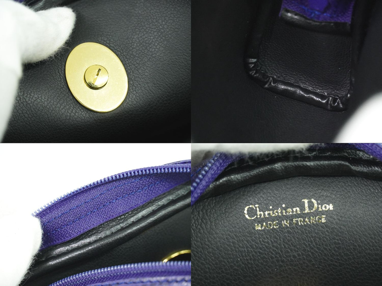 Christian Dior CDロゴ ポーチ ブルー