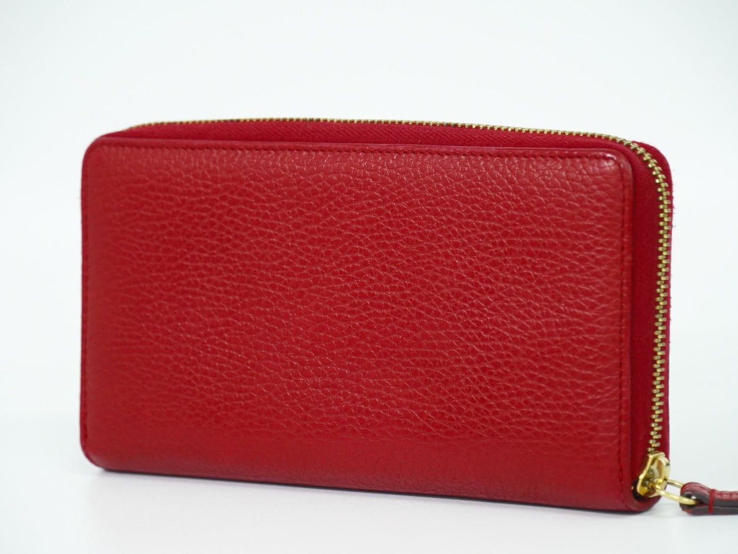 GUCCI GGマーモント 長財布 レッド 456117