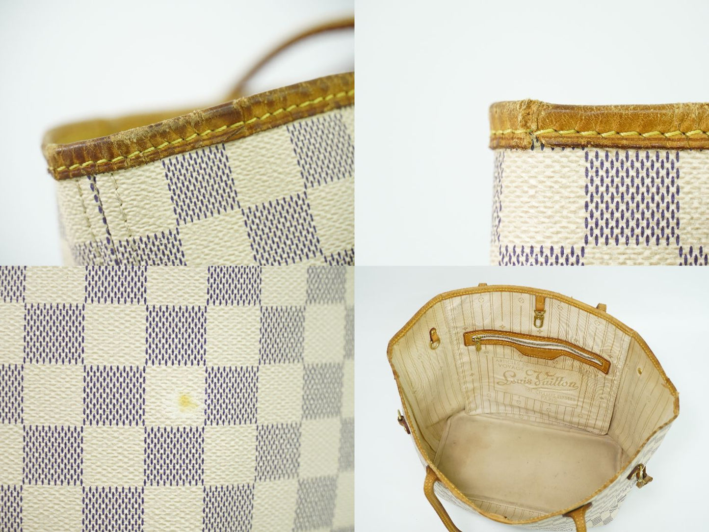 LOUIS VUITTON 旧型 ネヴァーフル MM ダミエ アズール トートバッグ N51107