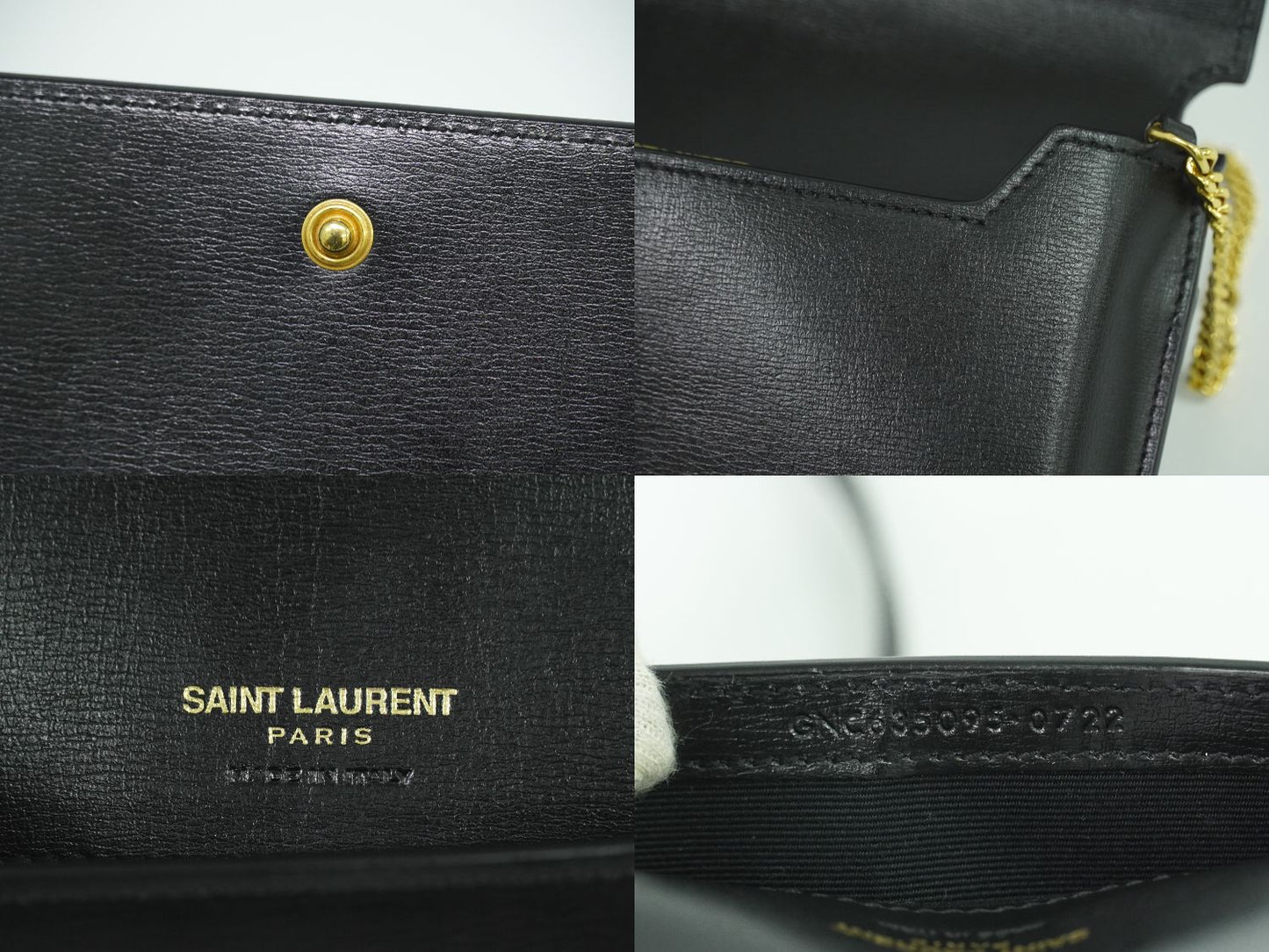 SAINT LAURENT カサンドラ ショルダーバッグ ブラック 635095