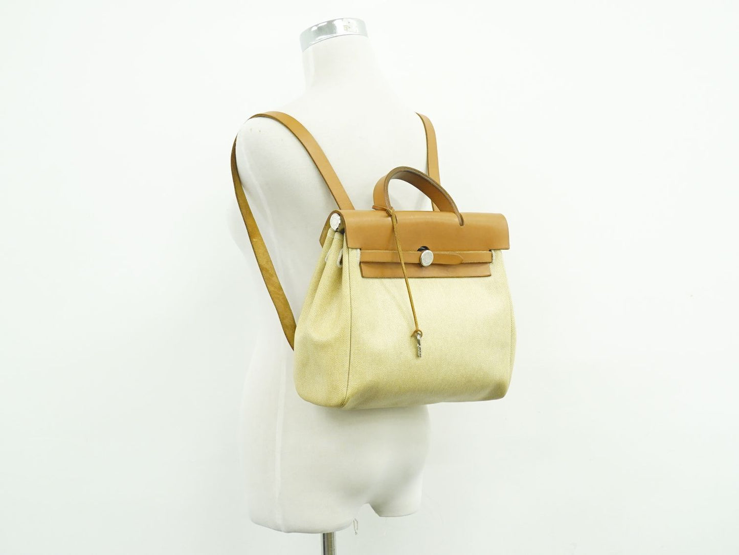 HERMES エールバッグ アド PM 2WAY リュックサック □D刻 ベージュ