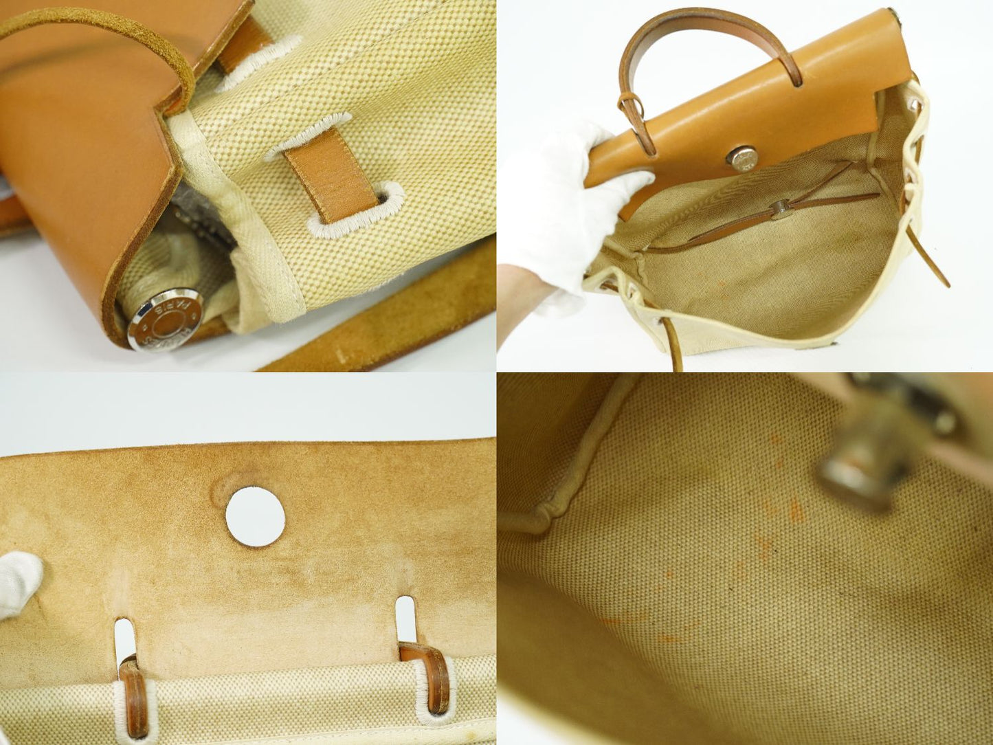 HERMES エールバッグ アド PM 2WAY リュックサック □D刻 ベージュ