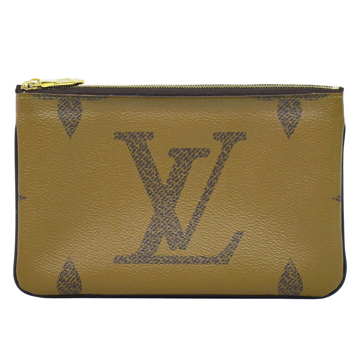 LOUIS VUITTON ポシェット ドゥーブルジップ モノグラム ジャイアント リバース ポーチ M69203