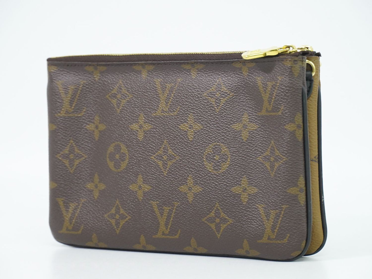 LOUIS VUITTON ポシェット ドゥーブルジップ モノグラム ジャイアント リバース ポーチ M69203