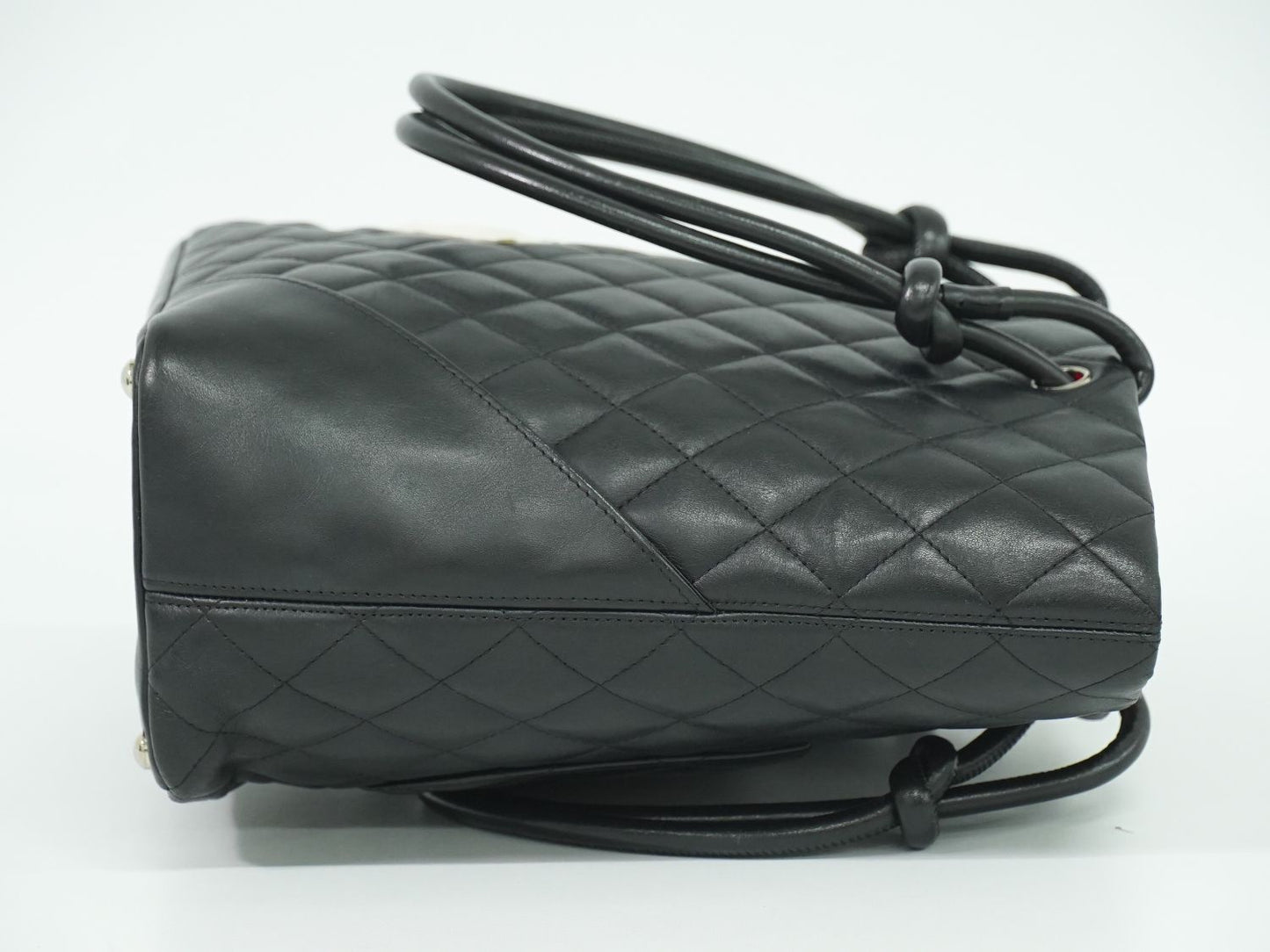 CHANEL ココマーク カンボンライン トートバッグ ブラック ホワイト