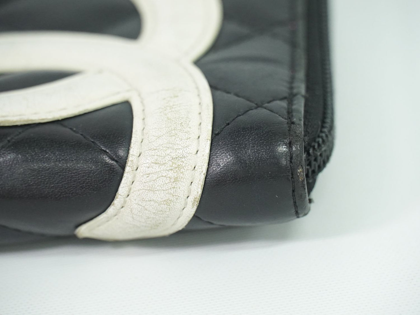 CHANEL ココマーク カンボンライン 長財布 ブラック