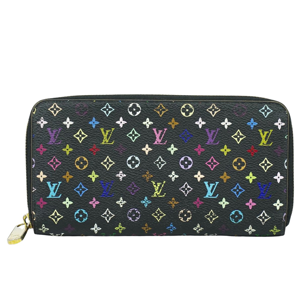LOUIS VUITTON ジッピーウォレット モノグラム マルチカラー 長財布 ノワール M60243