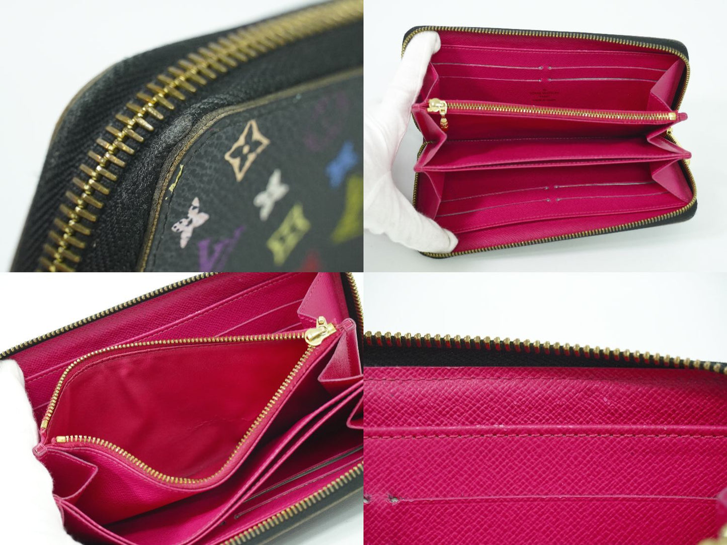 LOUIS VUITTON ジッピーウォレット モノグラム マルチカラー 長財布 ノワール M60243