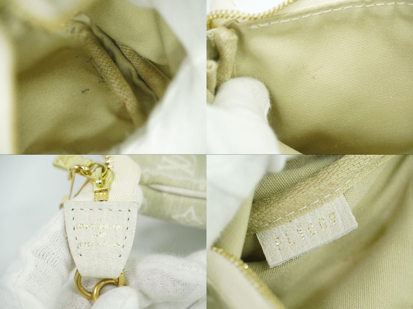 LOUIS VUITTON バケット モノグラム ミニラン 付属ポーチ デュンヌ