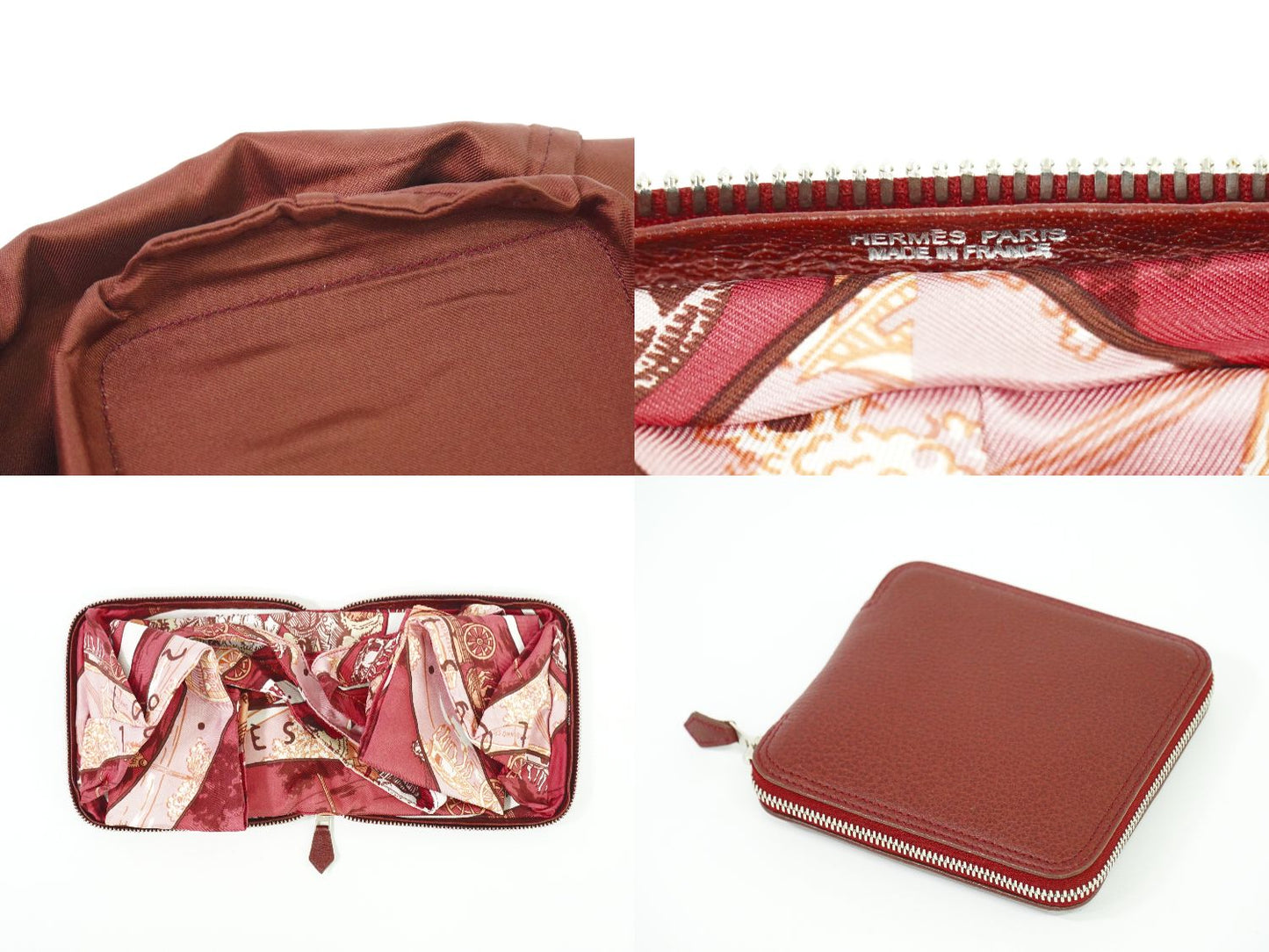 HERMES シルキーポップ エコバッグ ボルドー