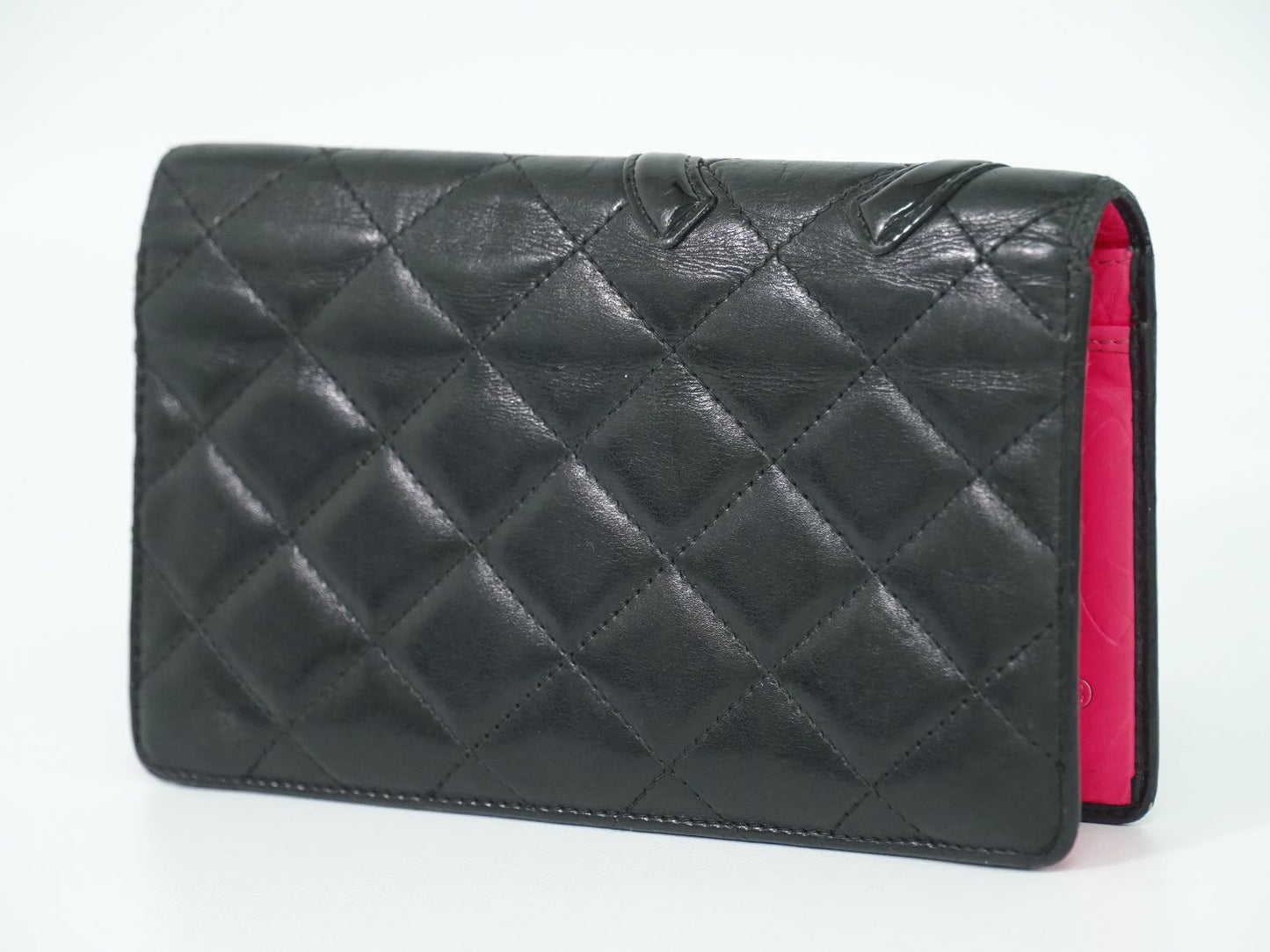 CHANEL ココマーク カンボンライン 長財布 ブラック