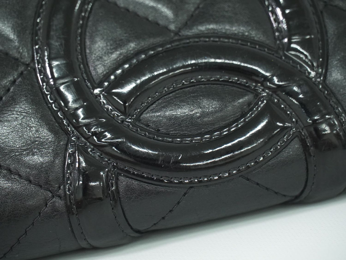 CHANEL ココマーク カンボンライン 長財布 ブラック