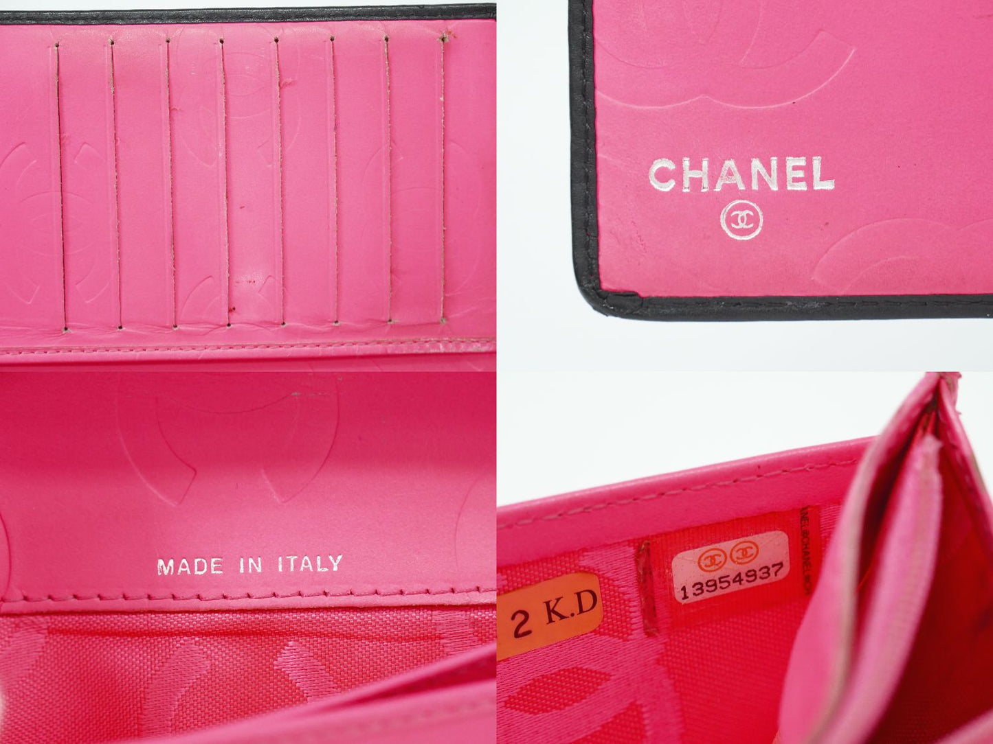 CHANEL ココマーク カンボンライン 長財布 ブラック