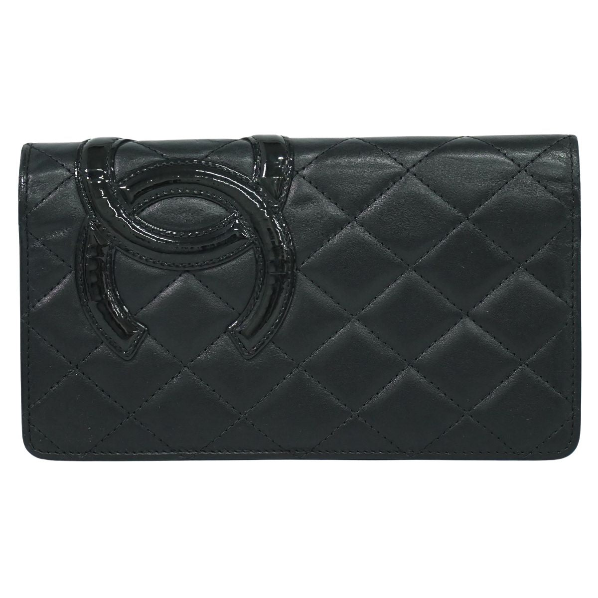 CHANEL ココマーク カンボンライン 長財布 ブラック