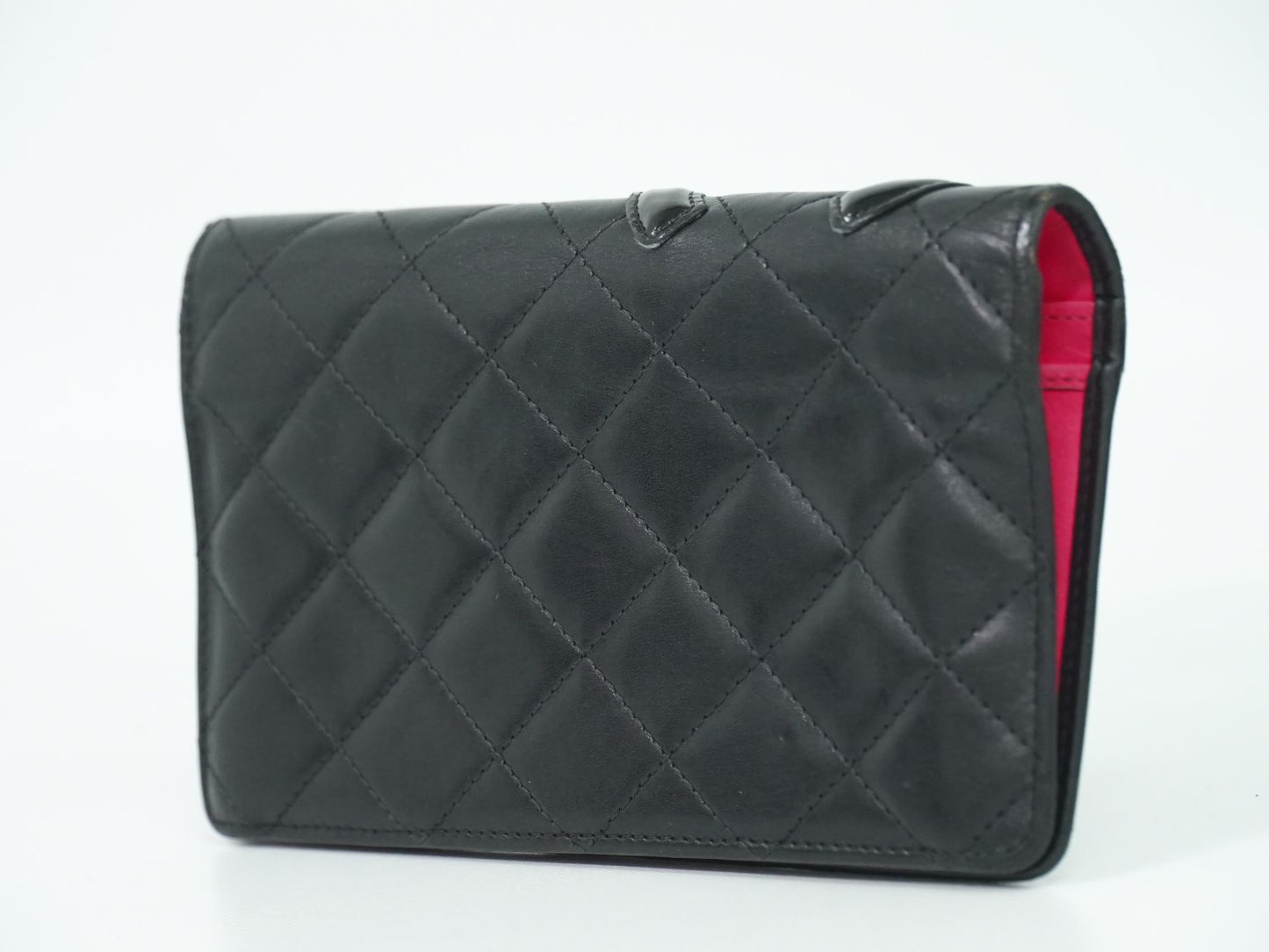 CHANEL ココマーク カンボンライン 長財布 ブラック