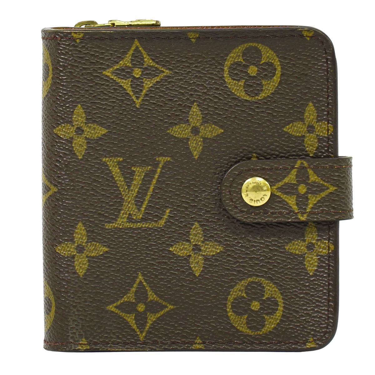 LOUIS VUITTON コンパクトジップ モノグラム 折財布 M61667