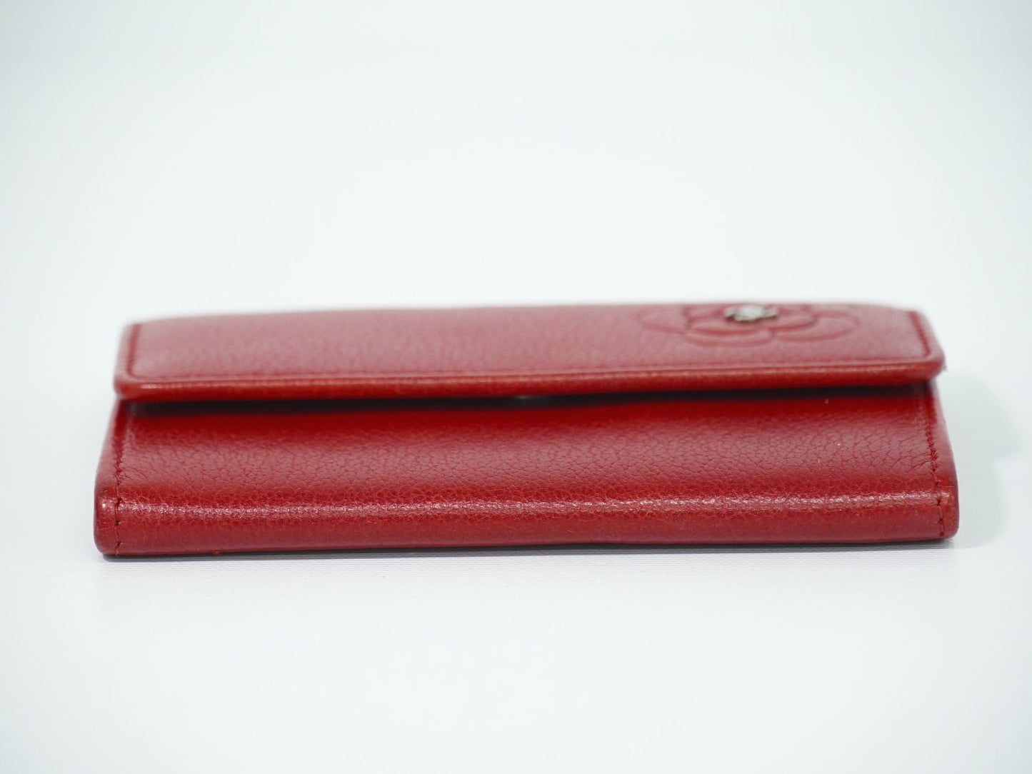 CHANEL ココマーク カメリア カードケース レッド