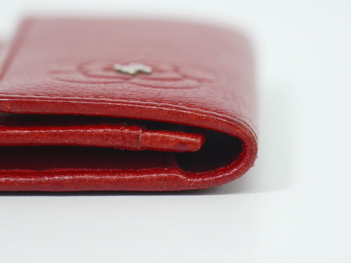 CHANEL ココマーク カメリア カードケース レッド