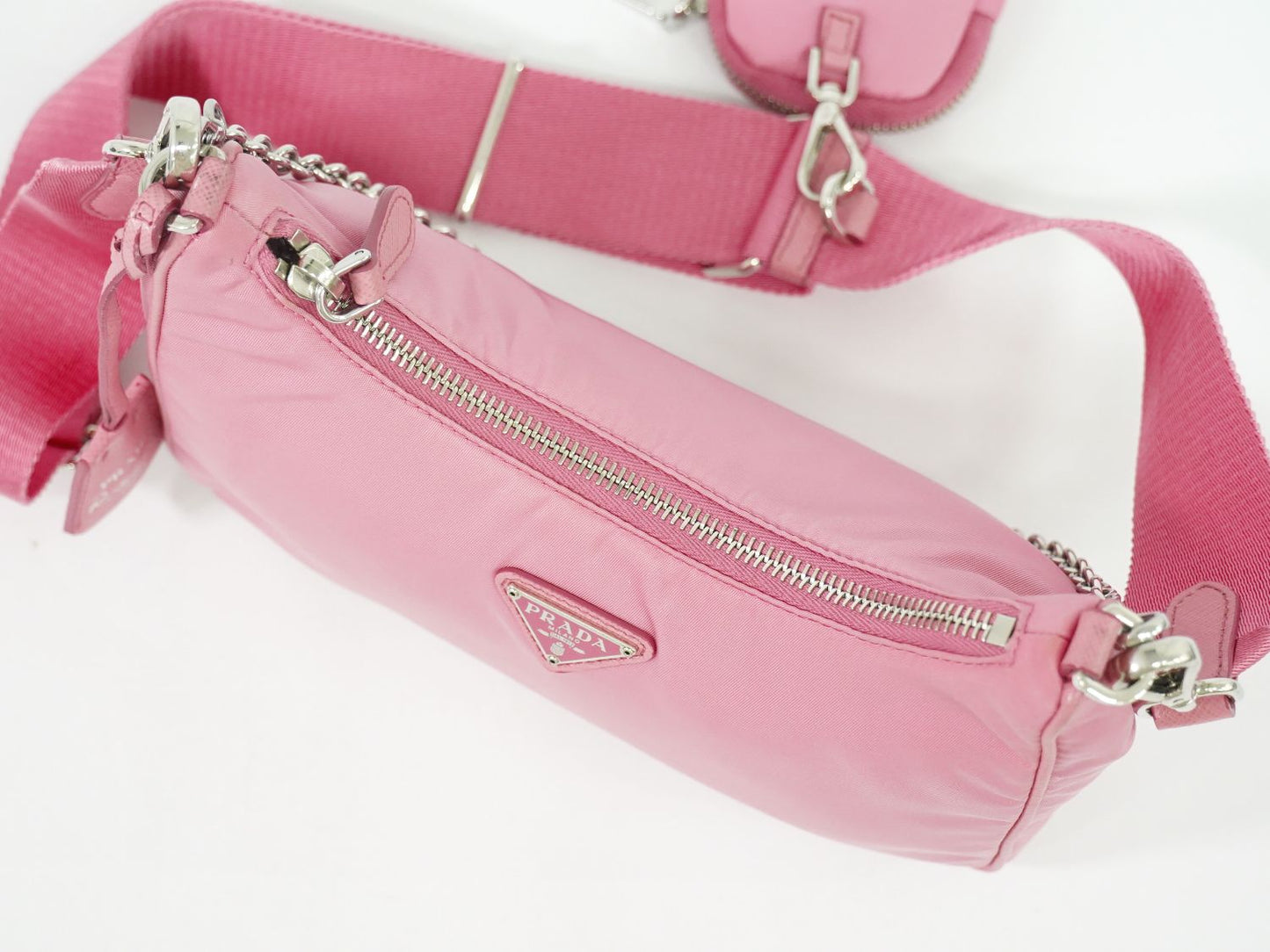 PRADA Re-Edition 2005 2WAY ショルダーバッグ ピンク