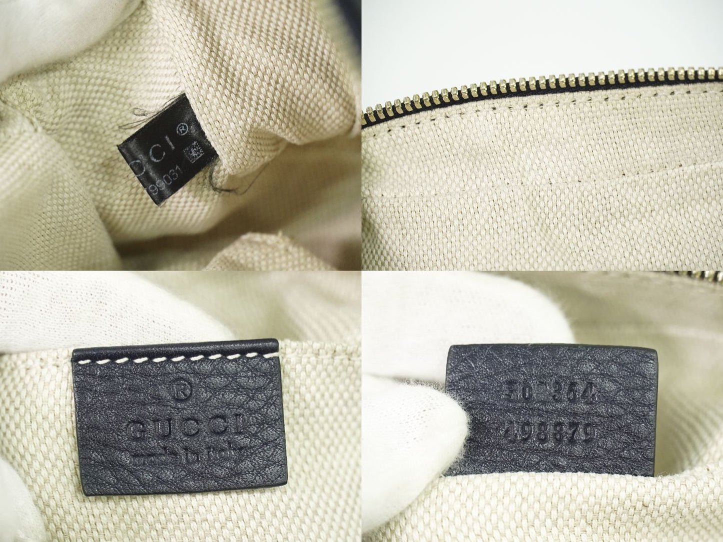 GUCCI ソーホー スモールディスコ ショルダーバッグ ネイビー 308364