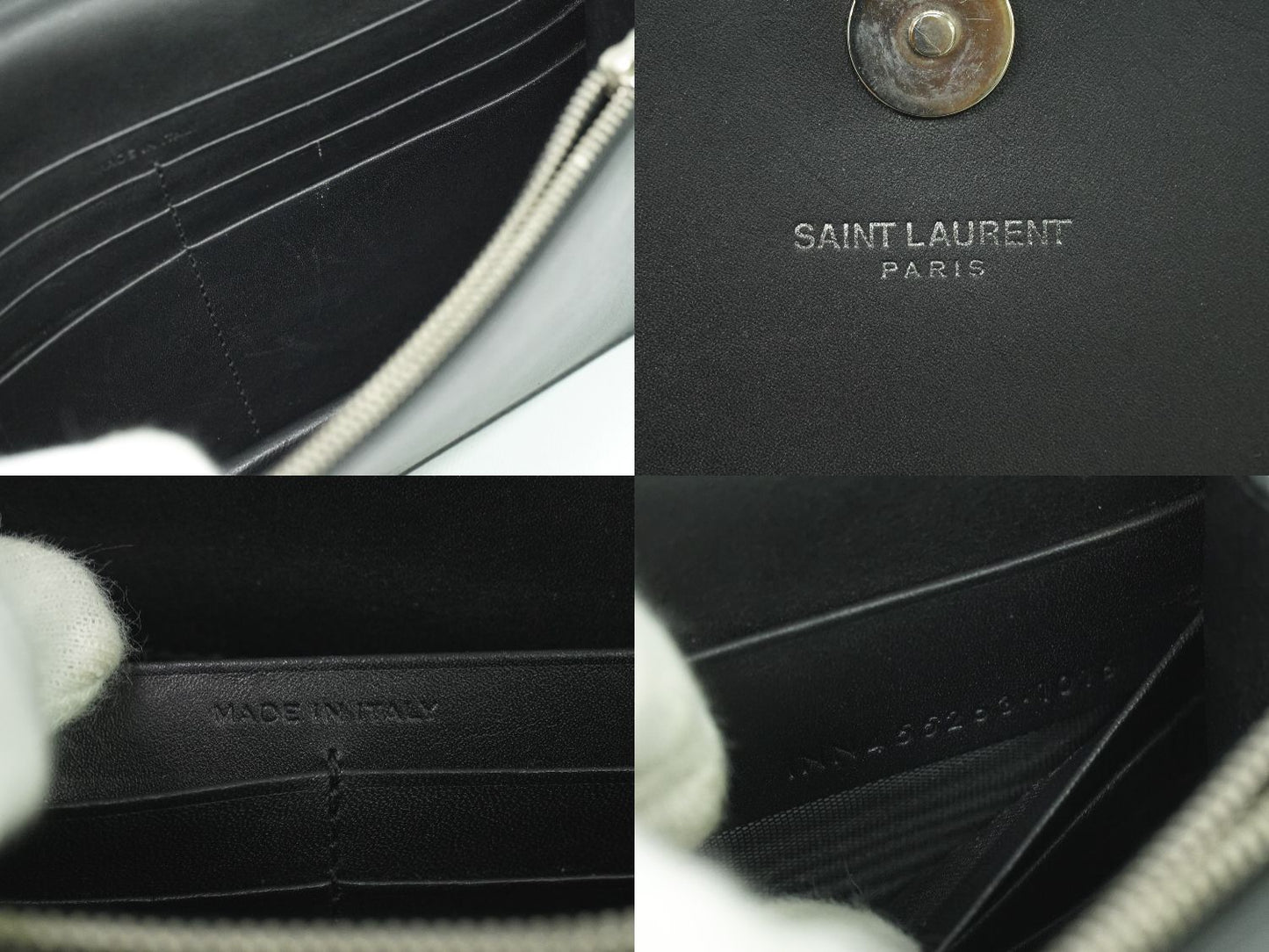 SAINT LAURENT ケイト ショルダーウォレット ブラック 455263