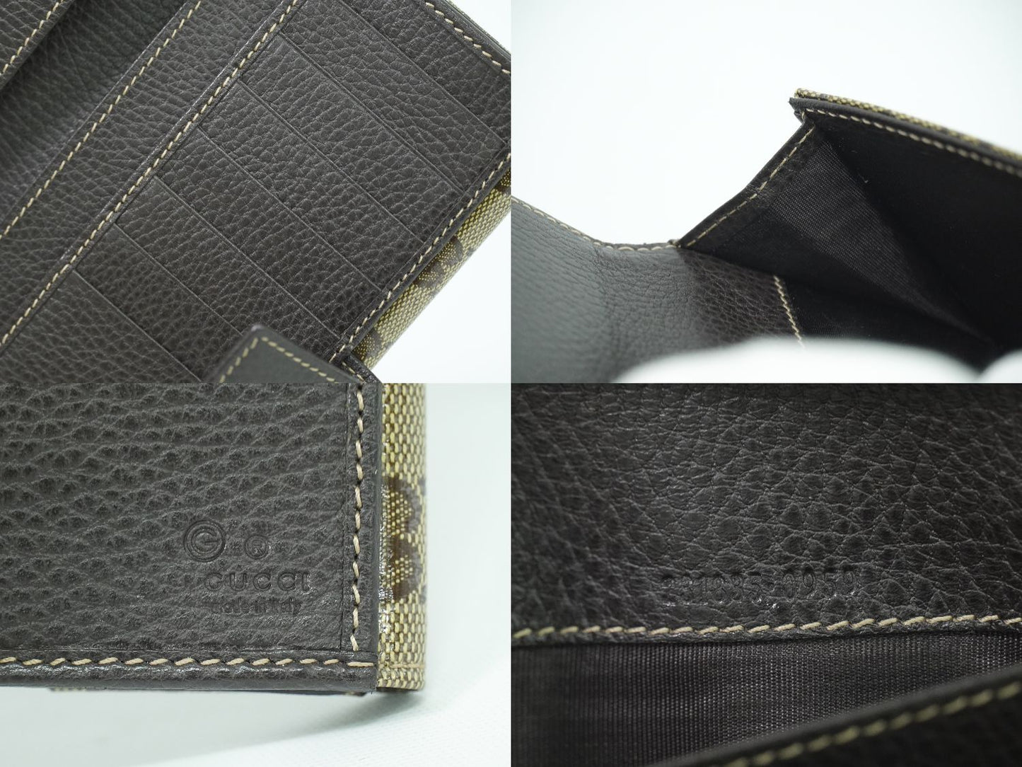 GUCCI GGクリスタル 長財布 ベージュ ブラウン 231835