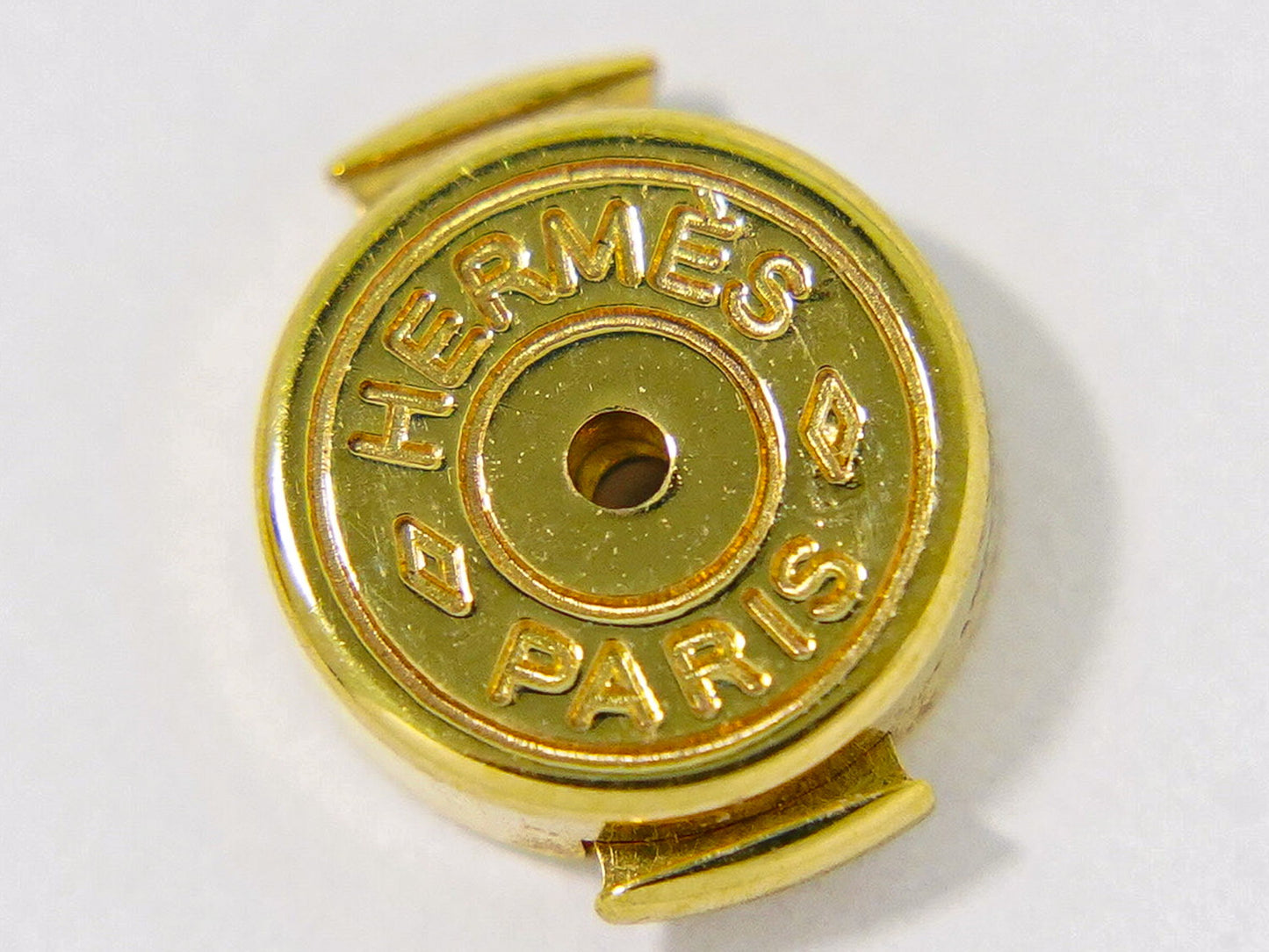 HERMES Hキューブ ピアス GP オレンジ