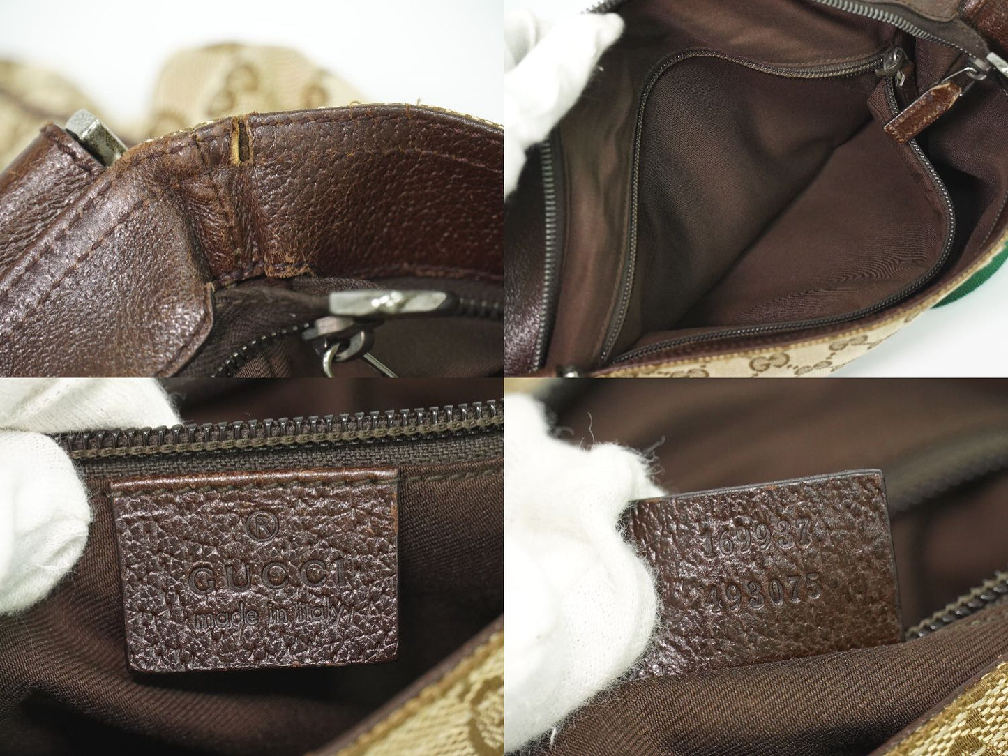 GUCCI シェリーライン GGキャンバス ショルダーバッグ ベージュ 169937