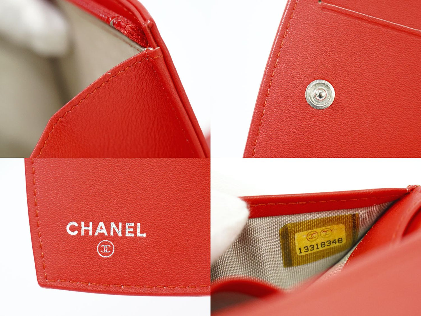 CHANEL ココマーク 折財布 オレンジ