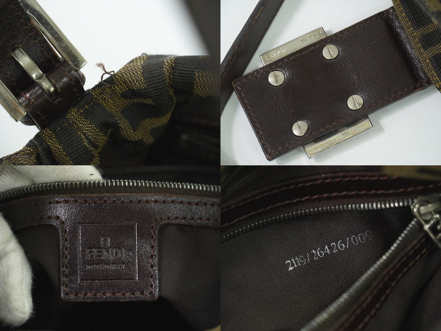 FENDI ズッカ ショルダーバッグ ブラウン 26426