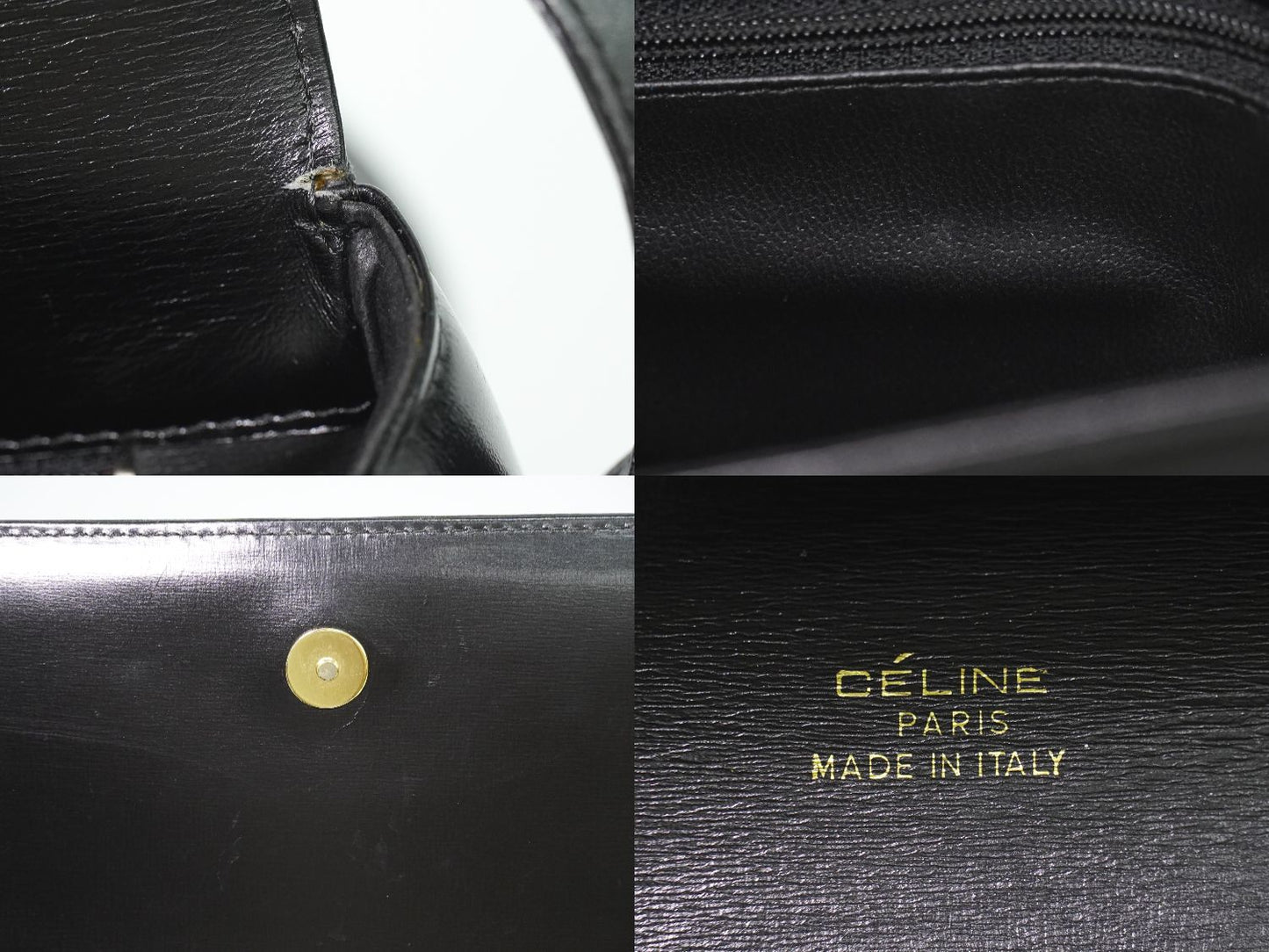 CELINE 馬車金具 ショルダーバッグ ブラック