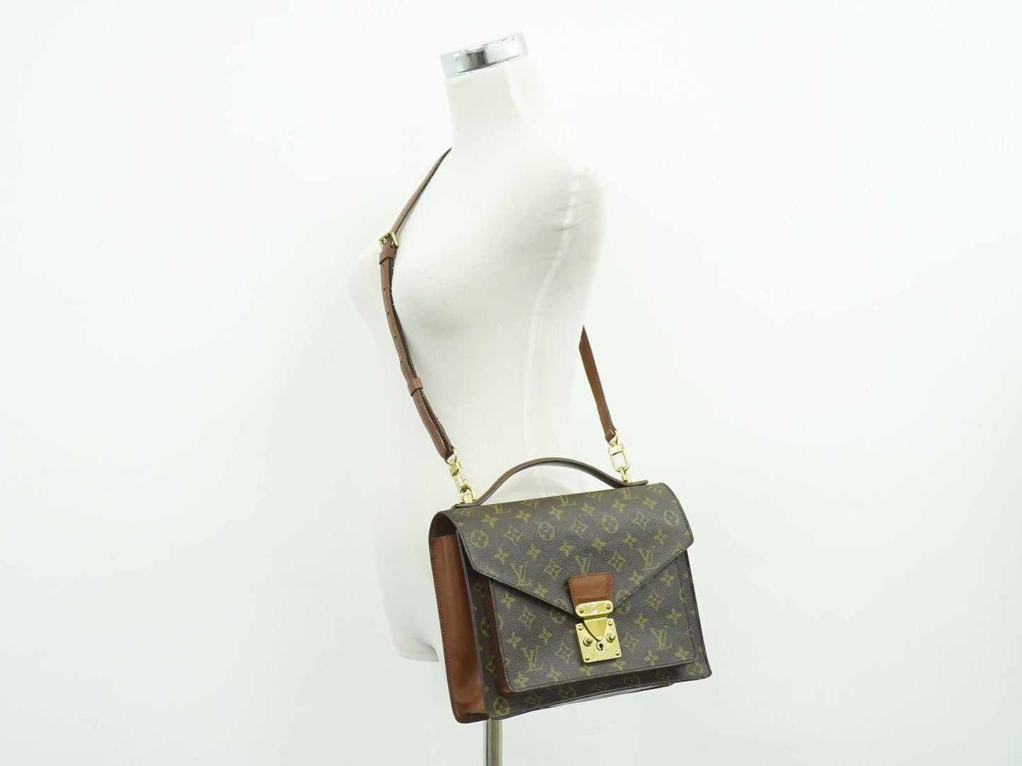 LOUIS VUITTON モンソー モノグラム 2WAY ショルダーバッグ M51185