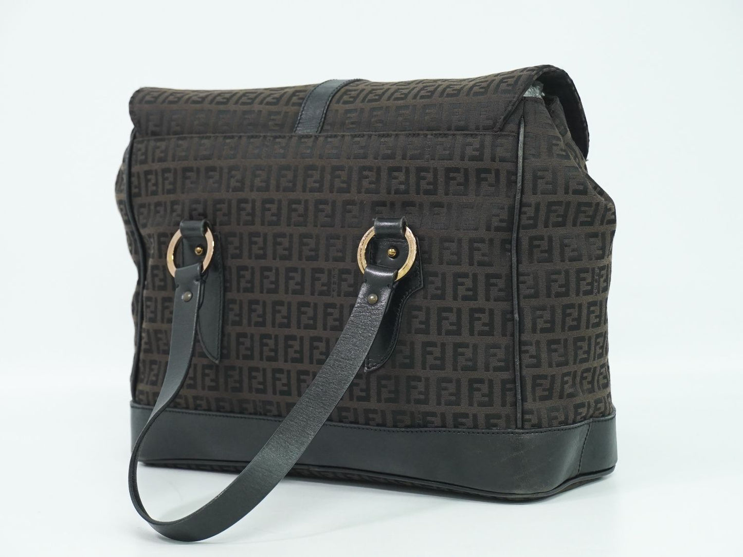 FENDI ズッキーノ ハンドバッグ ブラウン 8BN020