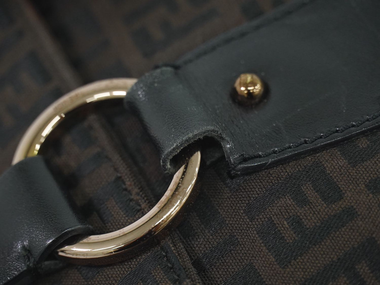 FENDI ズッキーノ ハンドバッグ ブラウン 8BN020