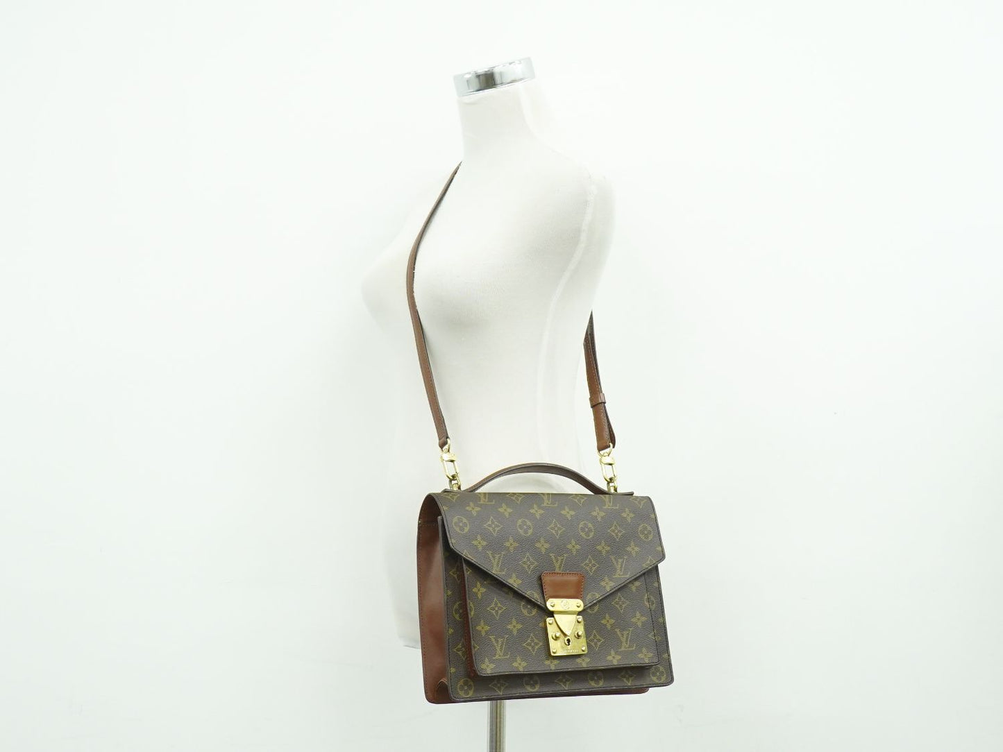 LOUIS VUITTON モンソー モノグラム 2WAY ショルダーバッグ M51185
