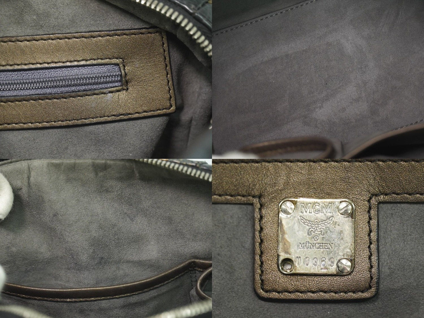 MCM ヴィセトス ミュンヘンライオン ミニボストンバッグ ブラック マルチカラー